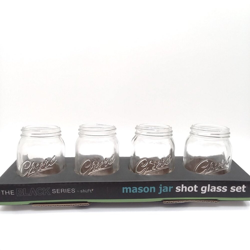 Shot Glasses Mini Mason Jars Set Gift Adult Drinking Alcohol Party Glass Bar NEW